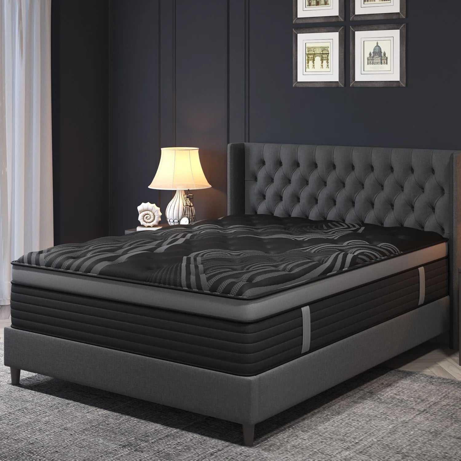 12"14" Gel Memory Foam Hybrid Pocket Spring Mattress