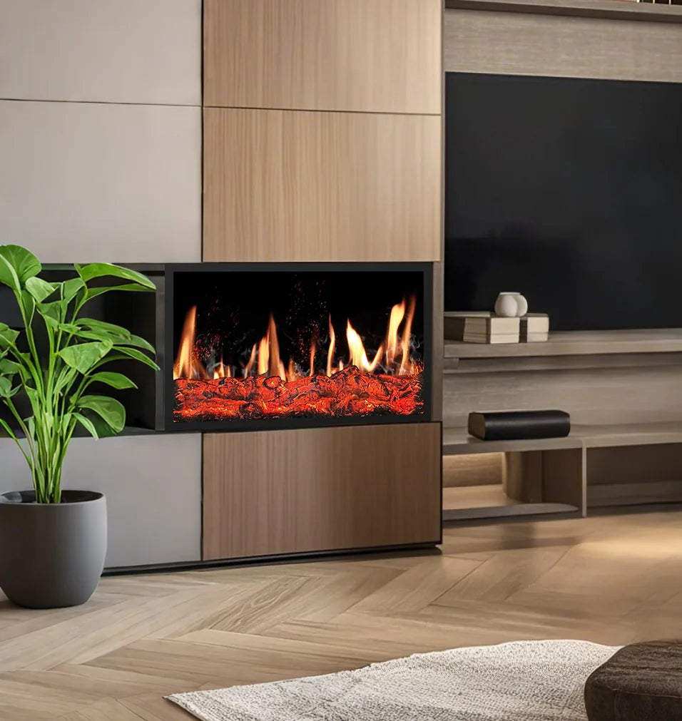 Holographic Fireplace, MGO 700x180x400mm, 3D Virtual Flame