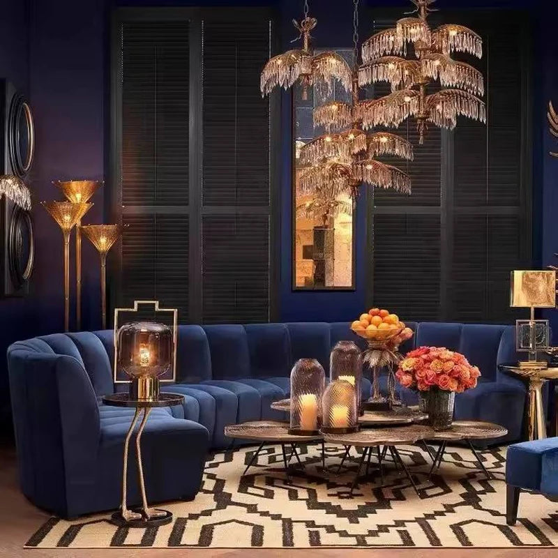 Modern Channel C-Shape Sofa Set