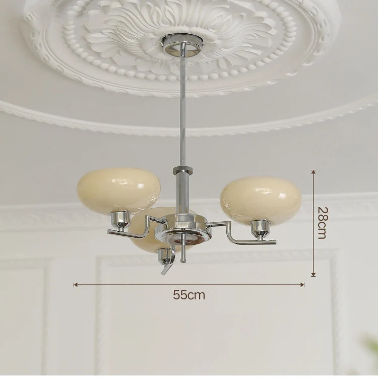 Bauhaus modern French chandelier