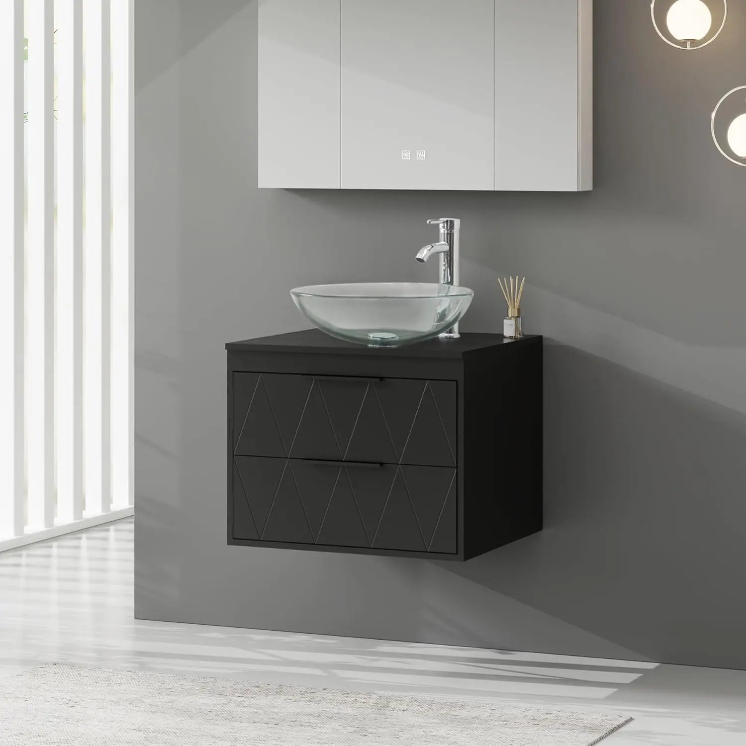 24" Floating Bathroom Vanities with Sink Combo