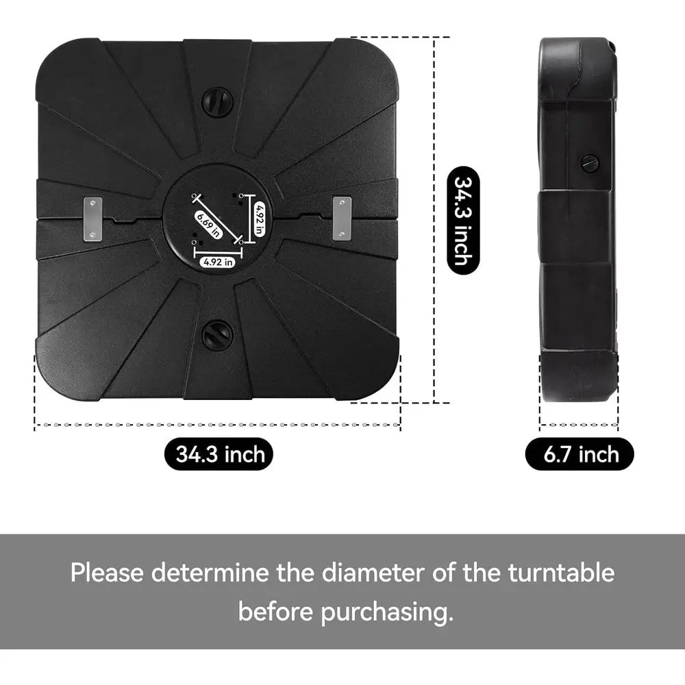 Outdoor Cantilever Umbrella Base with Wheels, Heavy Duty Stand for Large Umbrellas (34)
