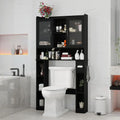 Space-Saving Adjustable Over Toilet Storage Cabinet with Acrylic Door for Home, Bathroom, and Laundry