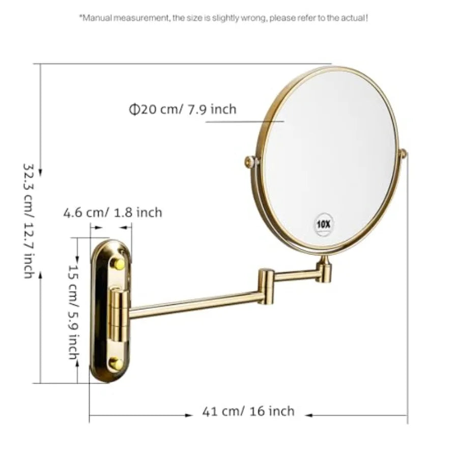 Magnifying Double Sided Bathroom Mirror
