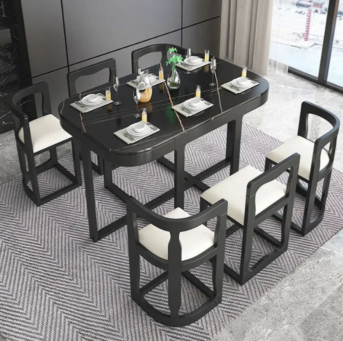 Sliding Dining Table and Chair Set
