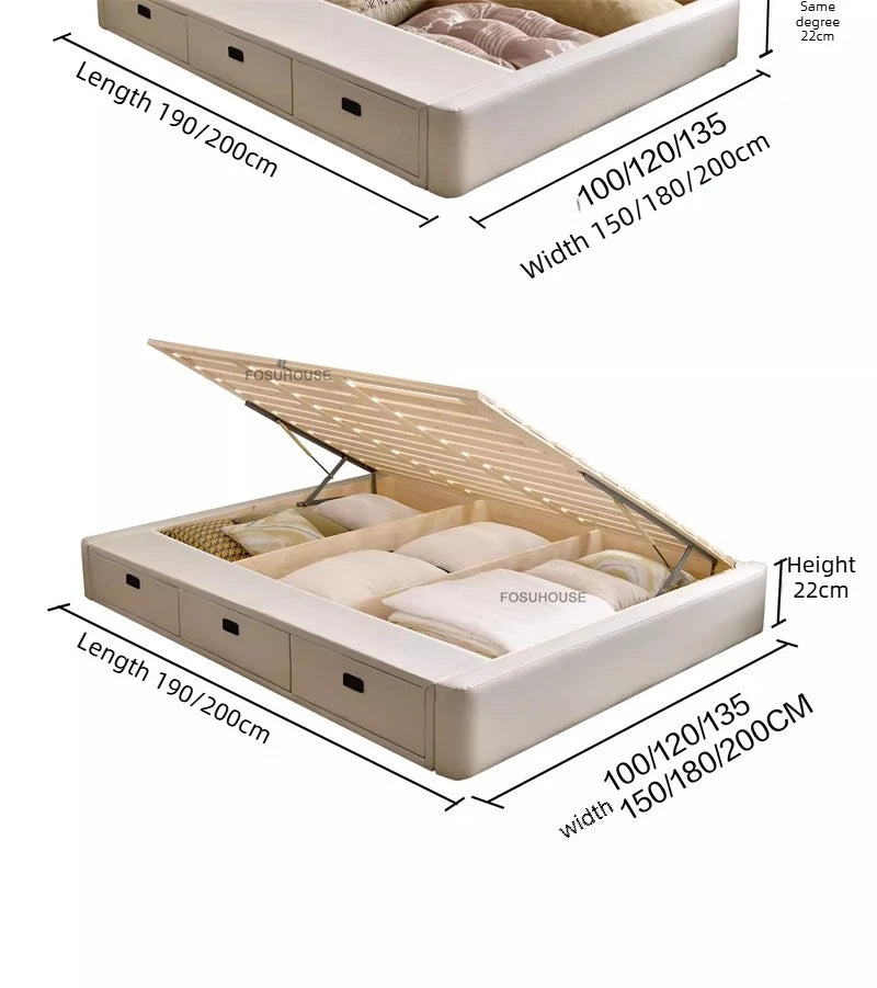 Japanese Bed Frame with Storage