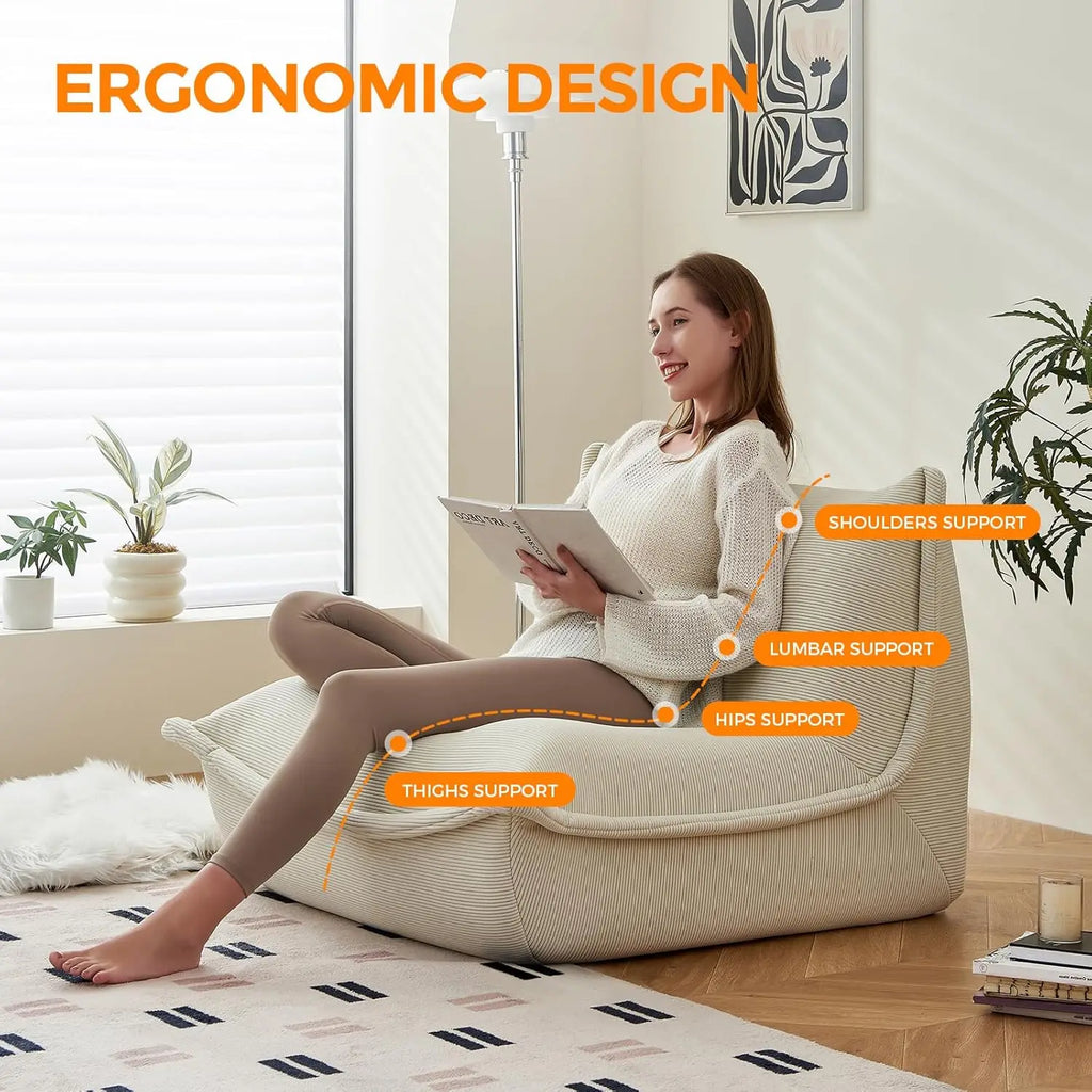 Large Lazy Sofa Chair Fireside Comfortable Seat for Adults