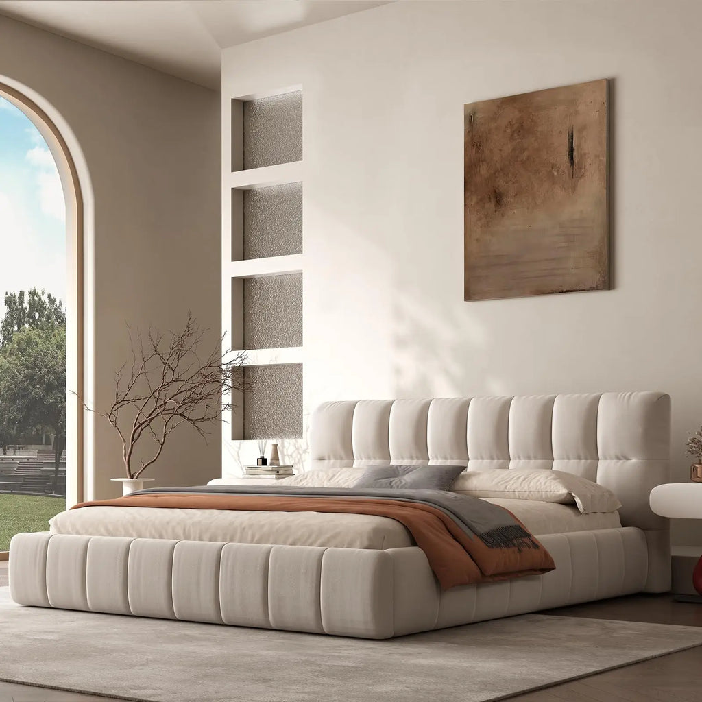 Queen Size Modern Cloud Platform Bed