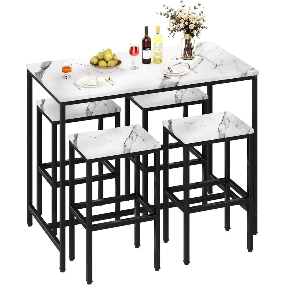 5 Piece Bar Table Set