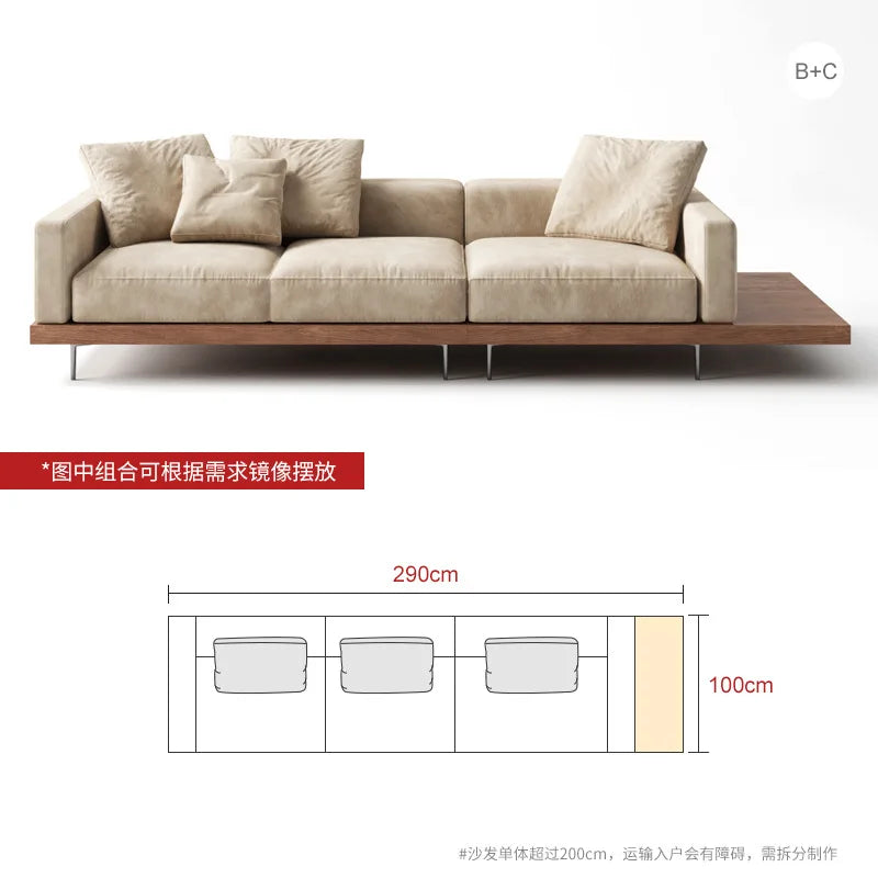 Japanese Style solid wood sofa