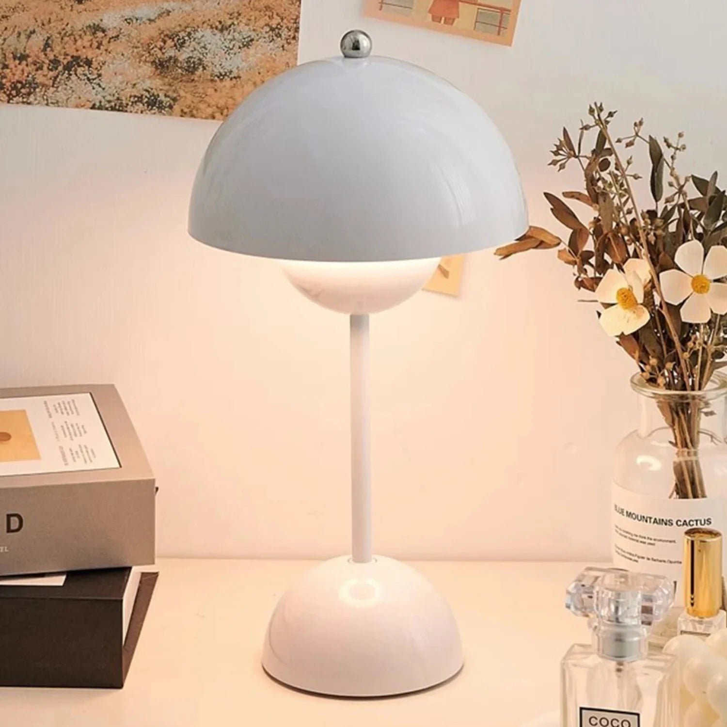 Mushroom LED Rechargeable Table Lamps