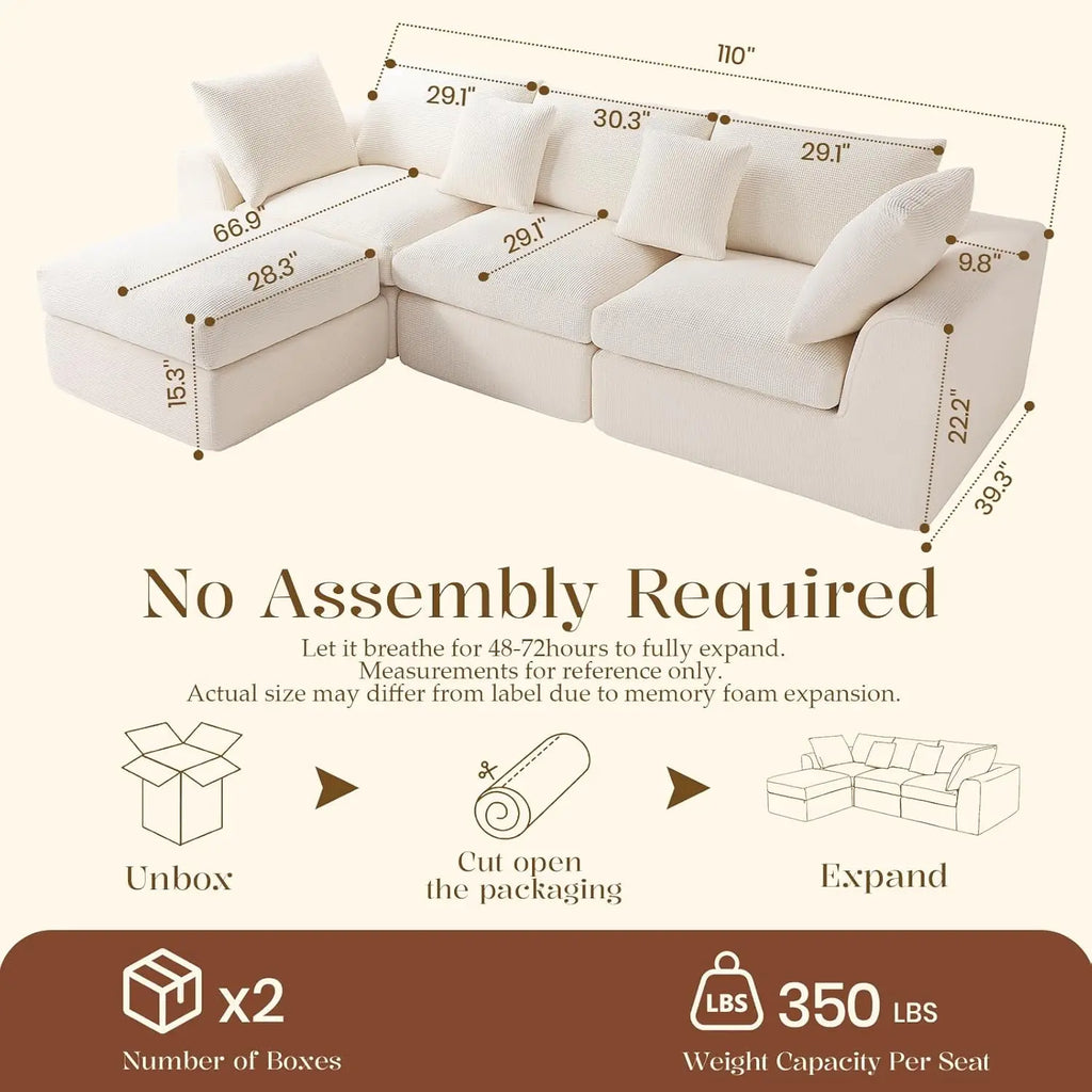 Cloud Sectional Couches for Living Room
