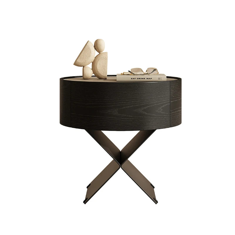 Simple Nightstands Round Design