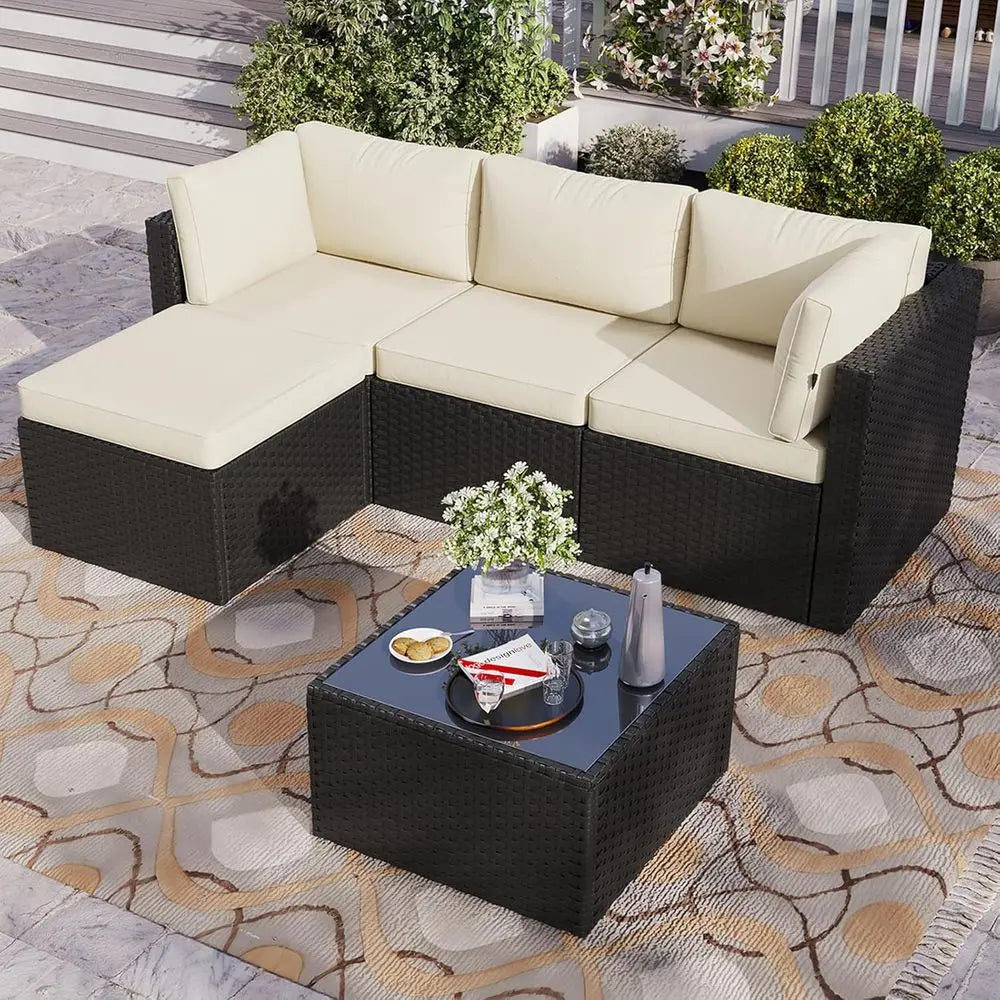 5-Piece Outdoor Sectional Sofa Set