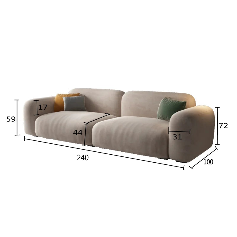 Relaxing Double Living Room Sofas Nordic Classic