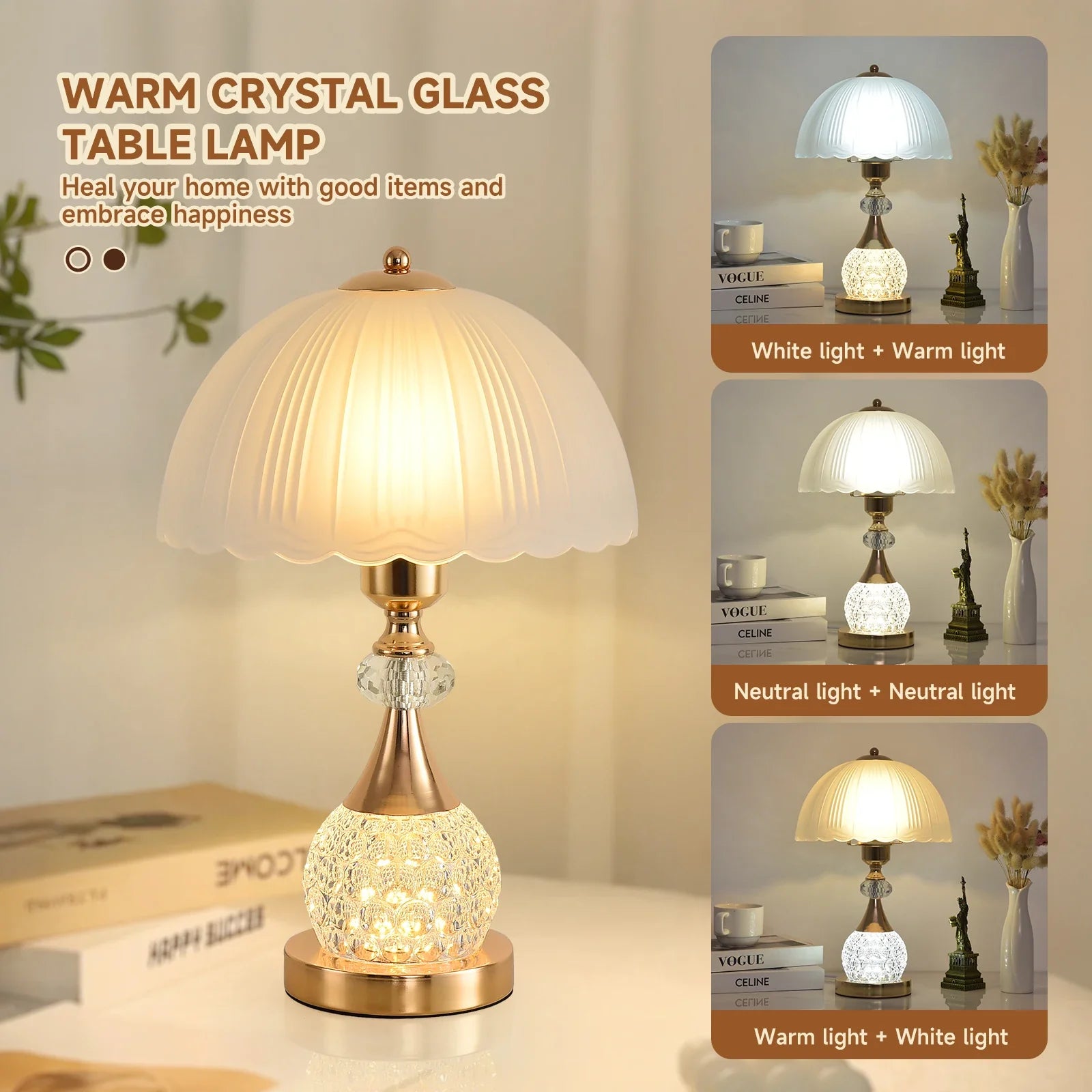 Bedside Petal Table Lamp