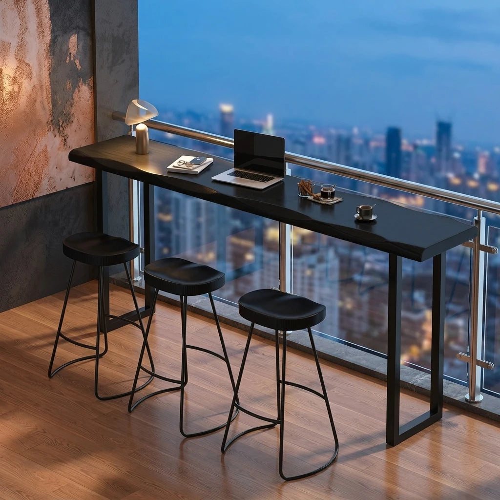 Counter Height Bar Table Solid Wood