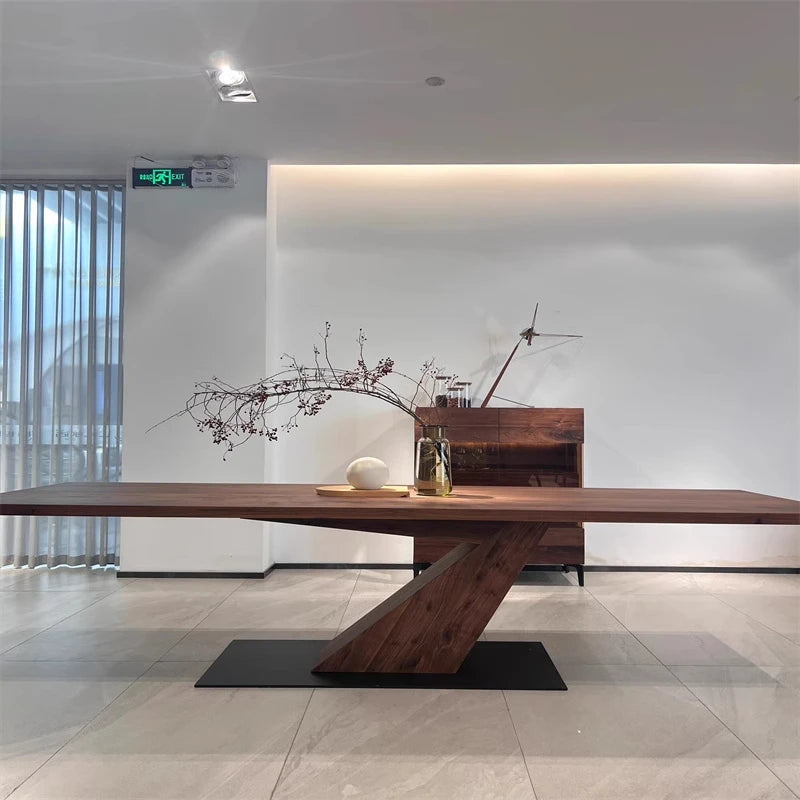 Design Modern Italian Luxury Wooden Table Chairs Sets