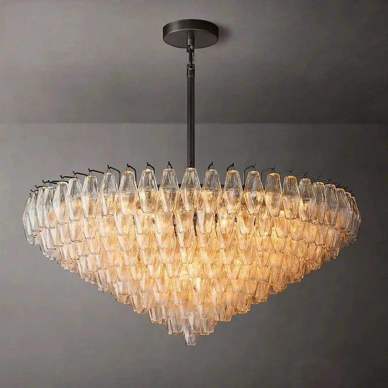 Luxury American Glass Chandelier Ceiling Light