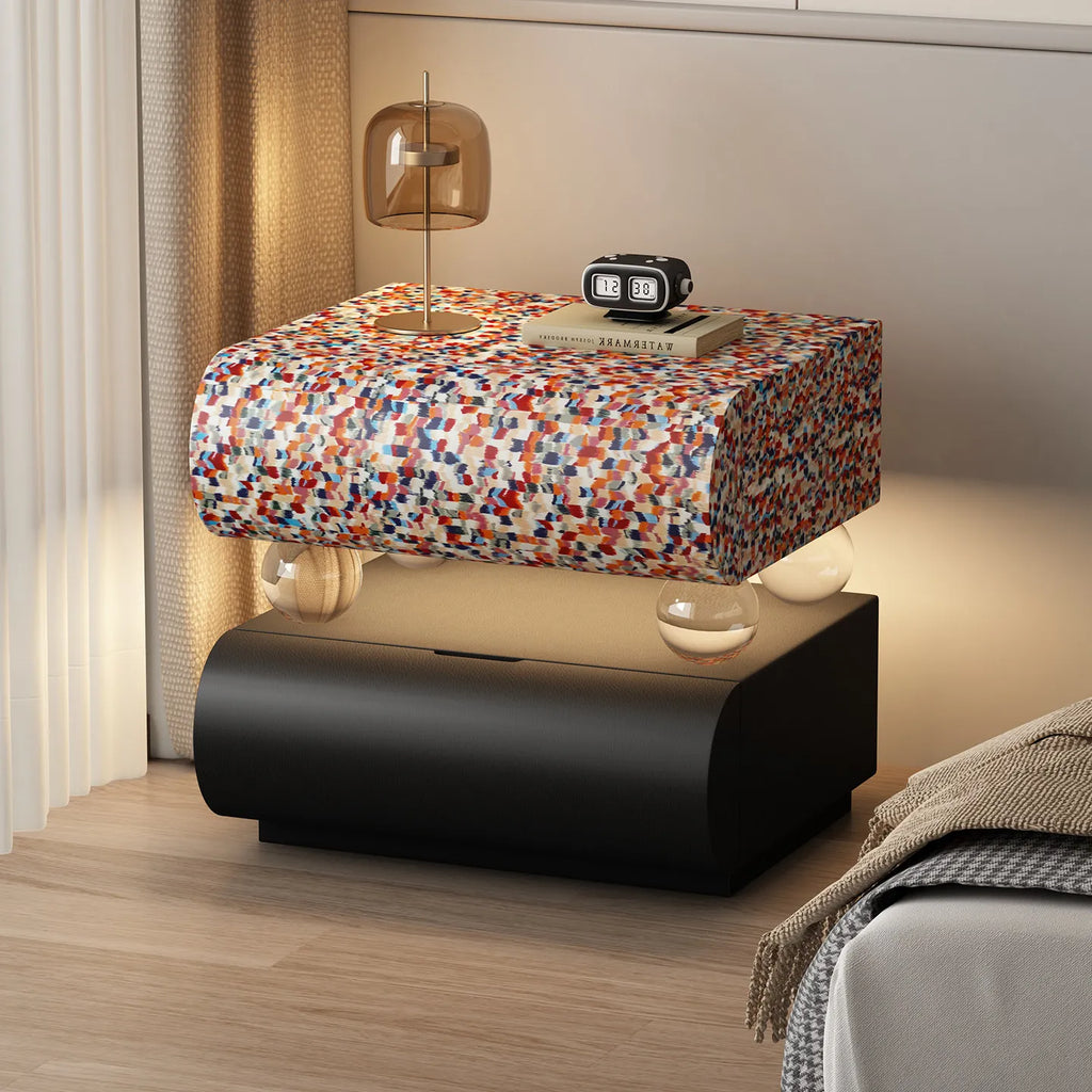 Trendy Small Simple Corner Bedside Table