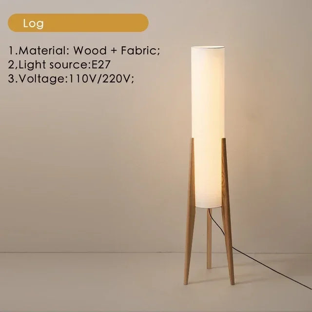 Japanese Wabi Sabi Style Zen Floor Lamp