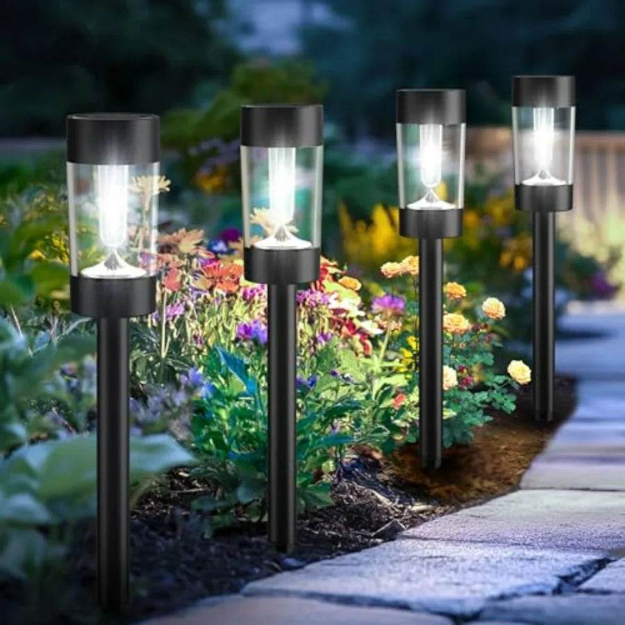 12 Pack Waterproof Solar Landscape Lighting for Pathway