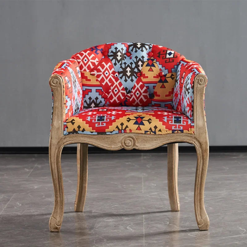 Leisure Sofa Chair, Solid Wood Antique Dining Chair,