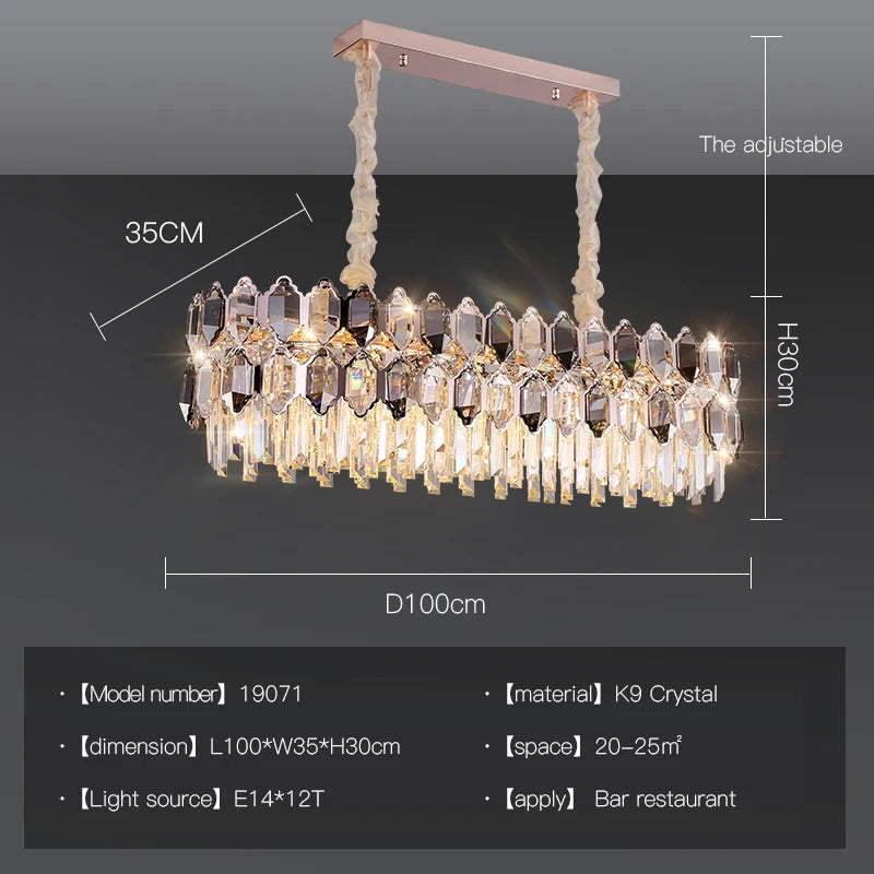 Luxury Crystal Chandelier Postmodern Atmosphere