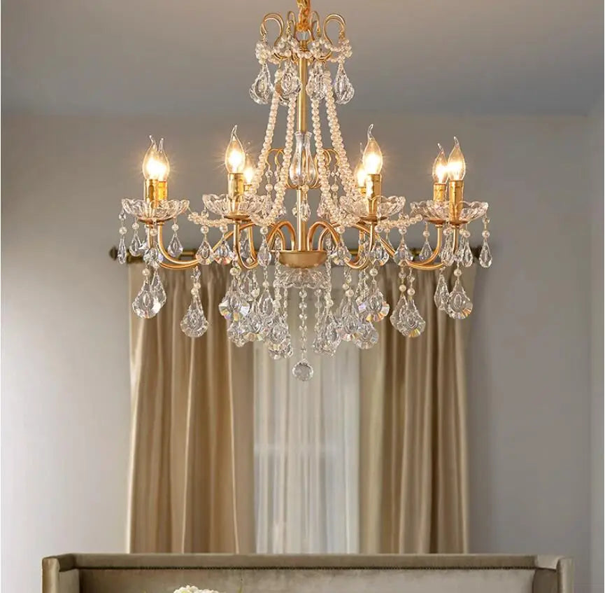 Modern Style Crystal Candle Chandelier