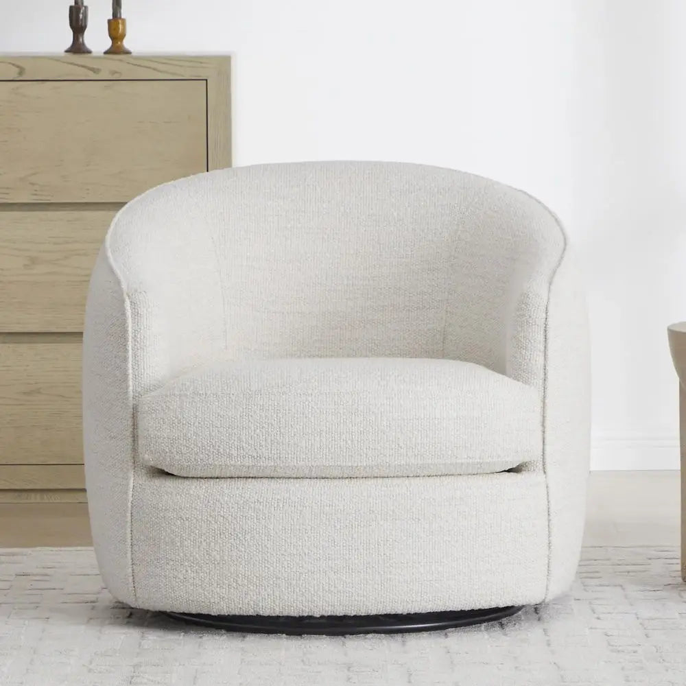Swivel Barrel Chair