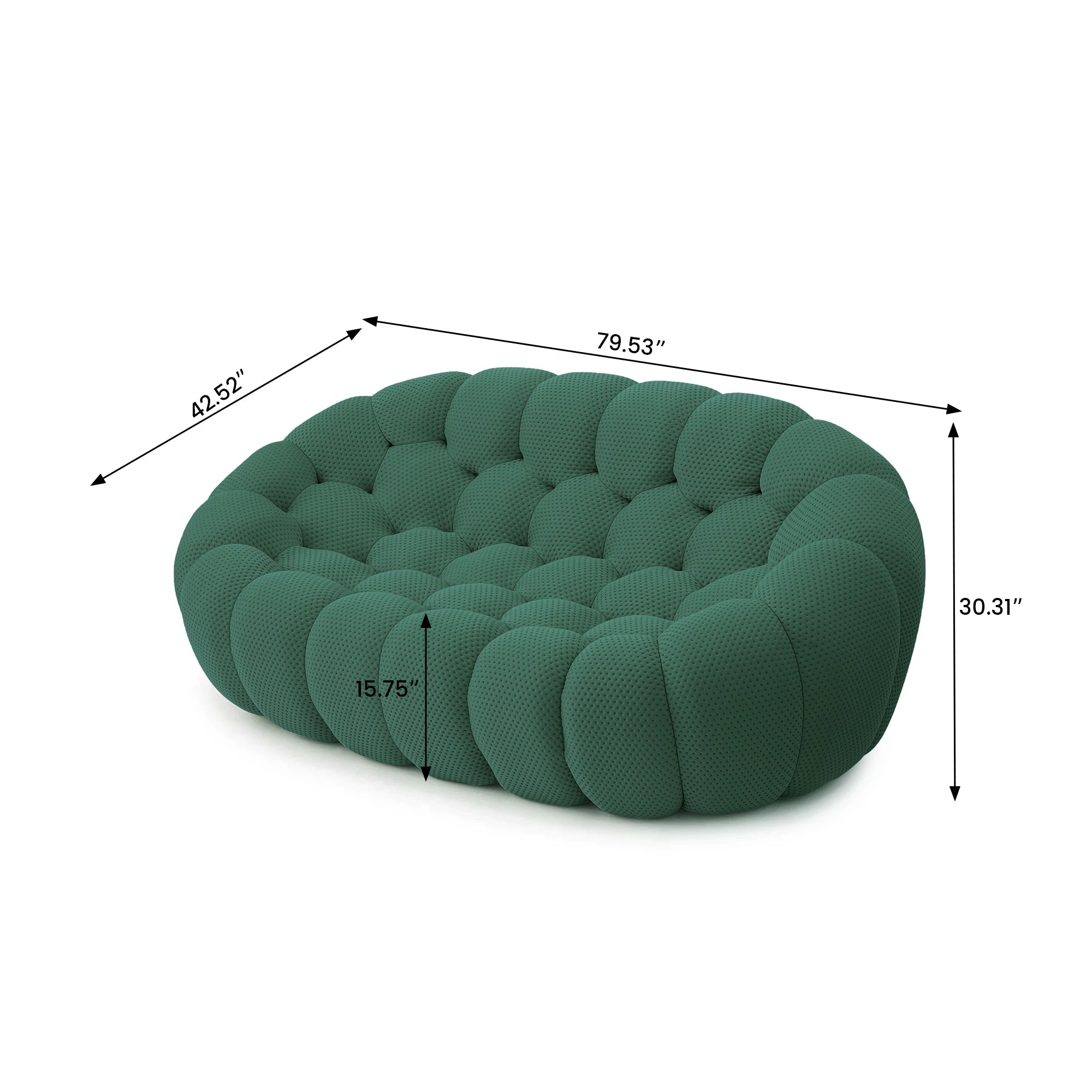 Modern Curved Boneless Football-Shaped Sofa