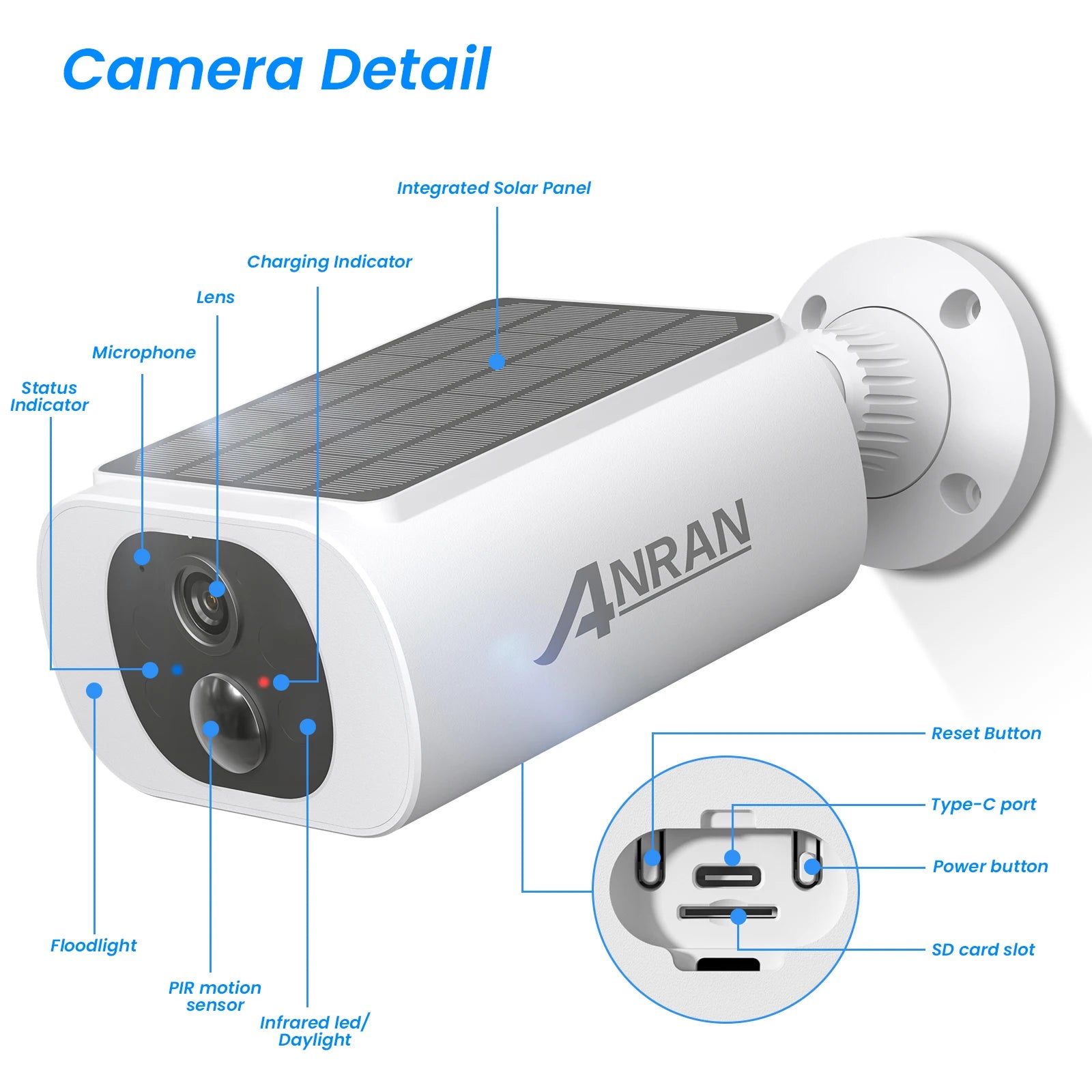 2/3/4 PCS Outdoor Wireless WIFI  2.4G 3MP Battery Solar Security Camera