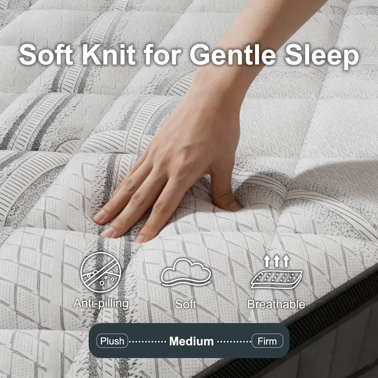 12" 14 Inch Gel Memory Foam Hybrid Mattress