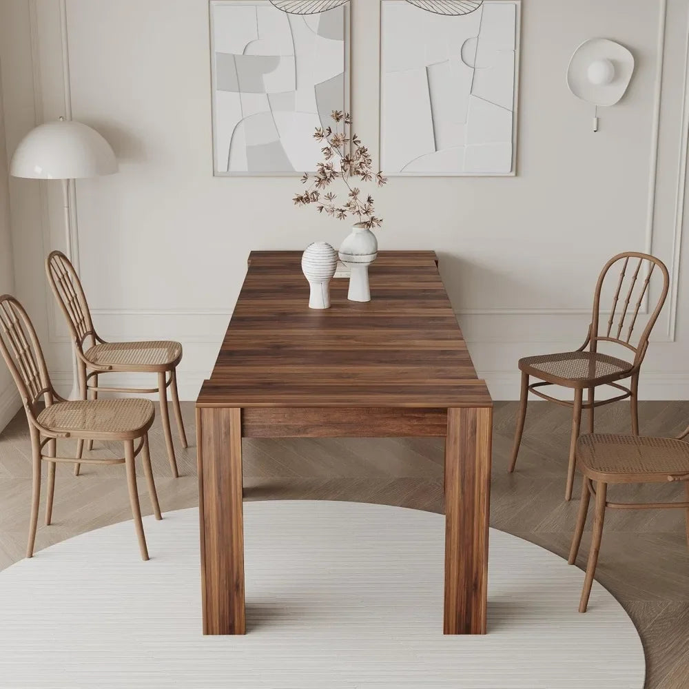 Large Extendable Console Dining Table for 6 8 10 12 People,