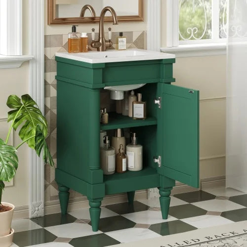 18-Inch Modern Bathroom Vanity with Sink