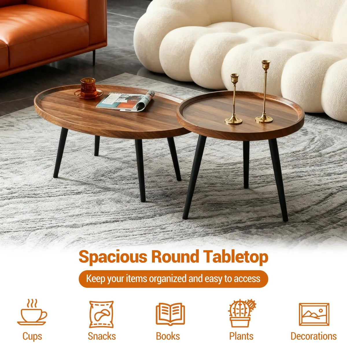 Nesting Coffee Table Set of 2