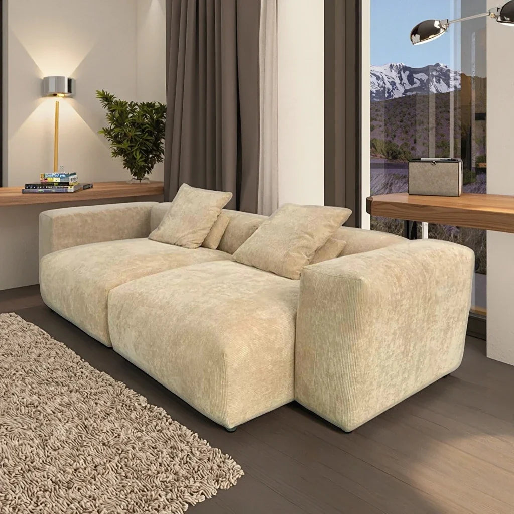Sofa Couch Living Room Velvet Fabric Sofa Set