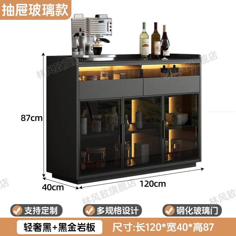 Modern Dining Room Buffet Cabinet with LED