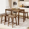 Counter Height Table and Chairs, Solid Wood