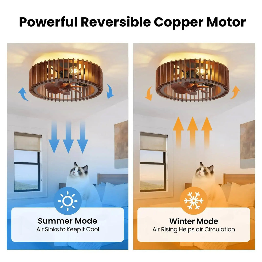 Scandinavian Ceiling Fan Pendant Light