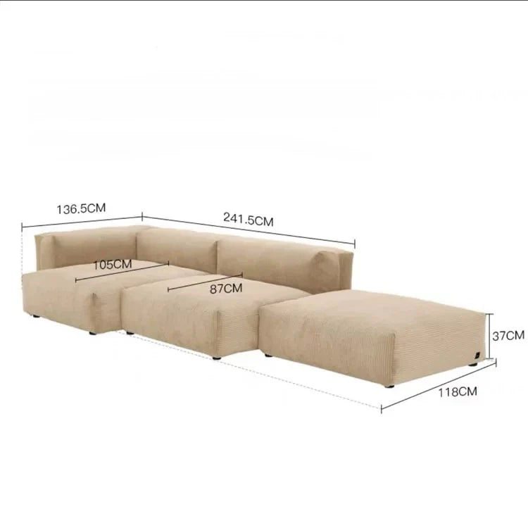 Sofa Couch Living Room Velvet Fabric Sofa Set