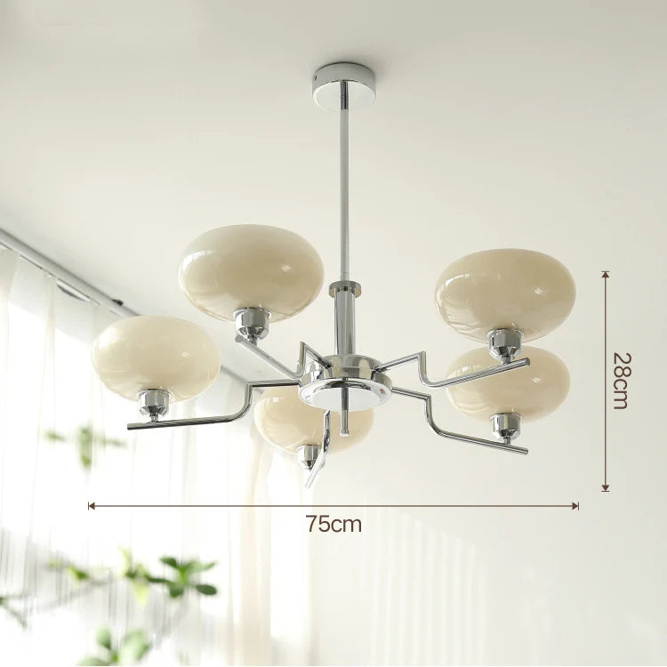 Bauhaus modern French chandelier