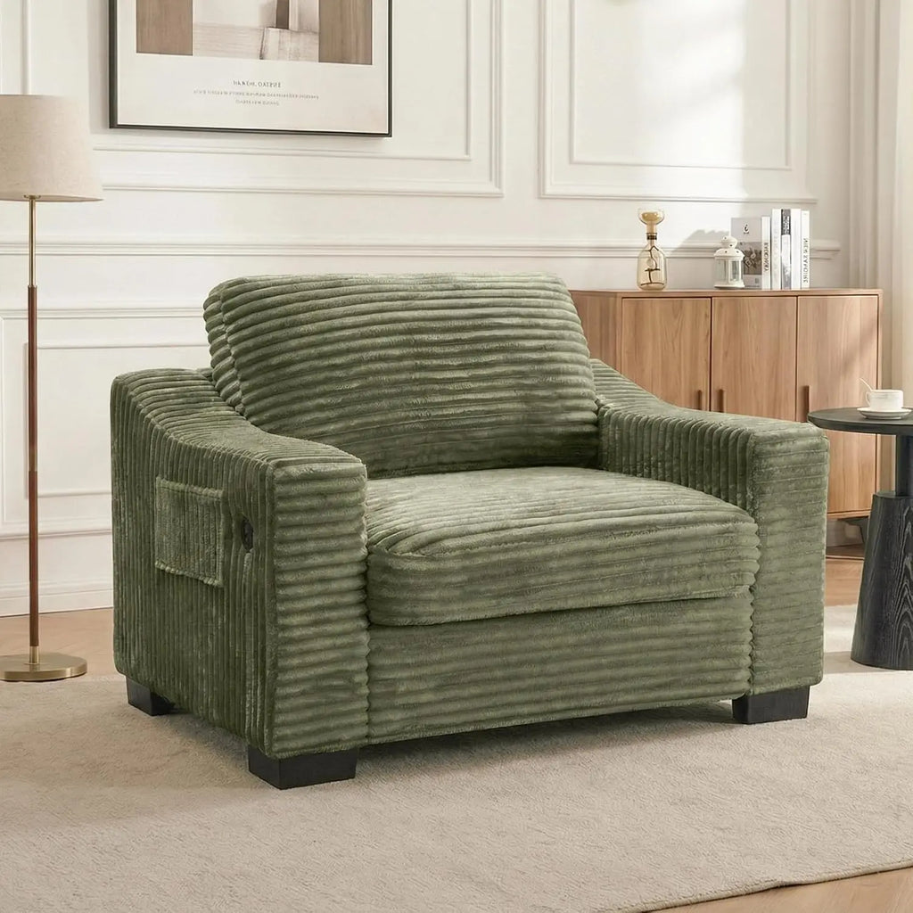 Oversized Accent Chair USB Charger