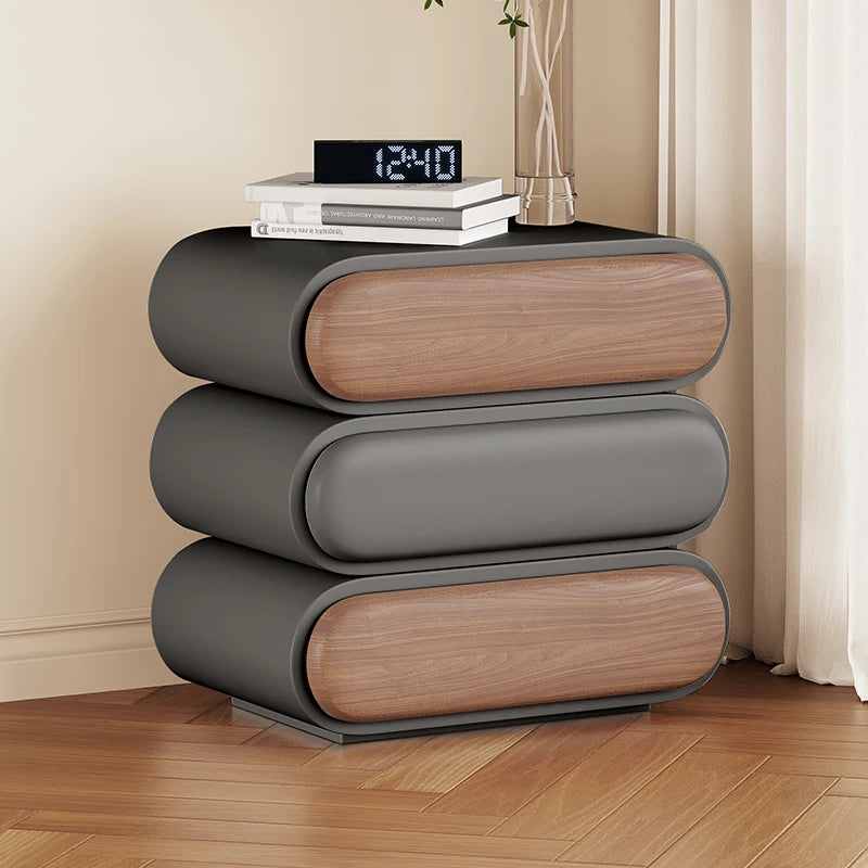 Unique Aesthetic Modern Design Bedside Table Elegant Nightstands