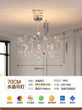 New Stainless Steel Crystal Ceiling Chandelier