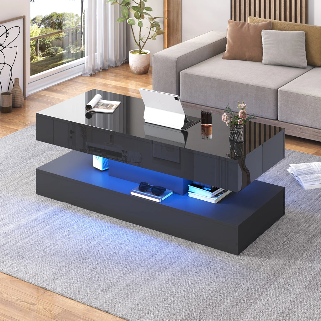 High Glossy LED Coffee Tables for Living Room,
