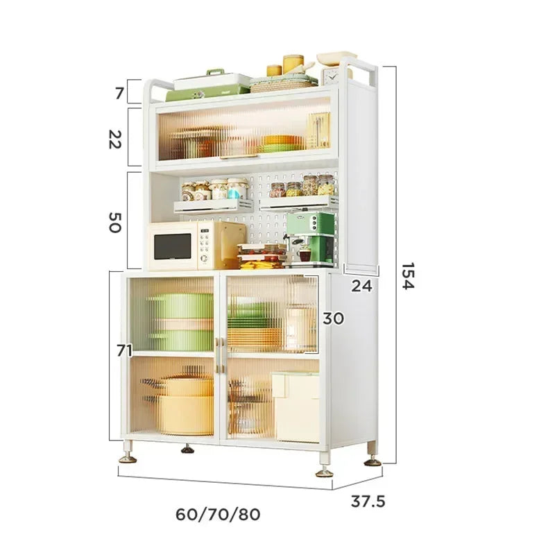 Modern Kitchen Cabinet Hutch Movable
