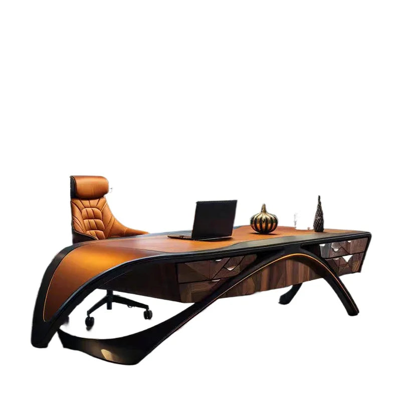 Brown All Wood Executive Designer Office Desk