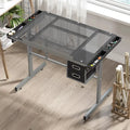 Glass Drawing Table Artist's Desk for Painting, Calligraphy, and Designer Workstation