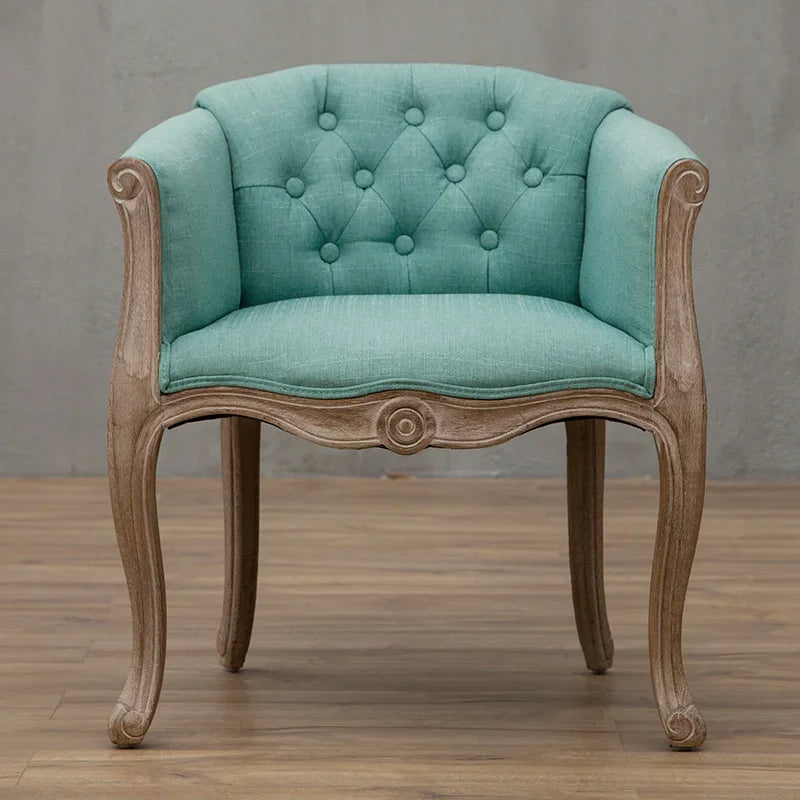 Leisure Sofa Chair, Solid Wood Antique Dining Chair,